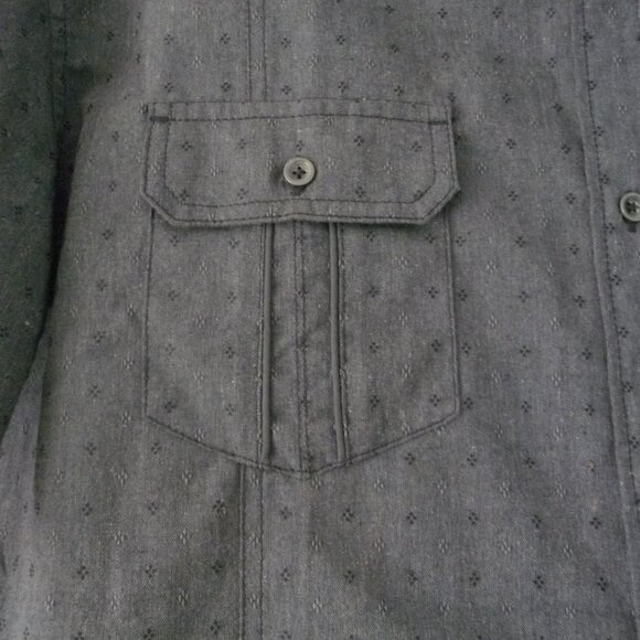 BURNSIDE GRAY SHORT SLEEVE SHIRT SIZE XXL 2XL - Picture 4 of 7